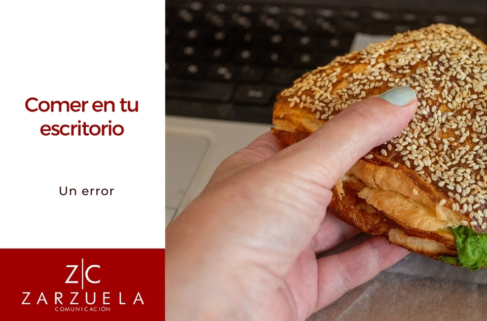 Comer en tu escritorio, ¿un error?