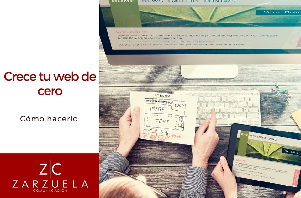 Cómo crecer una página web de cero