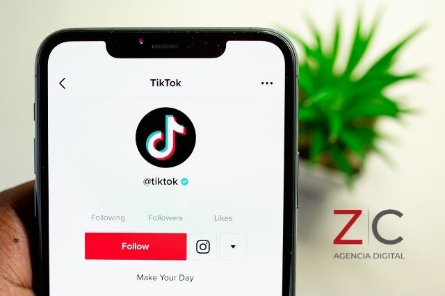 Pantalla de celular online con el logo de tiktok/ cortesía: Canva