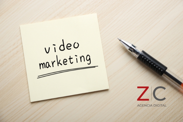 Post it con palabra: videomarketing/ cortesía: Canva