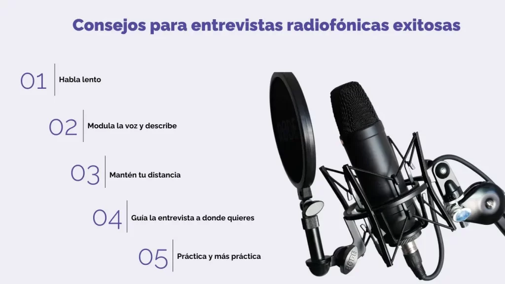 Entrevistas radiofónicas exitosas, ¿cómo lograrlo? 3 Las entrevistas radiofónicas son una gran oportunidad de posicionar tu marca, ¡prepárate para una! Nosotros te decimos cómo. Sigue leyendo.