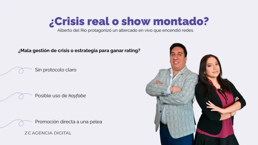 Alberto del Río en Venga la Alegría, ¿crisis mal gestionada? 3 crisis real show montado