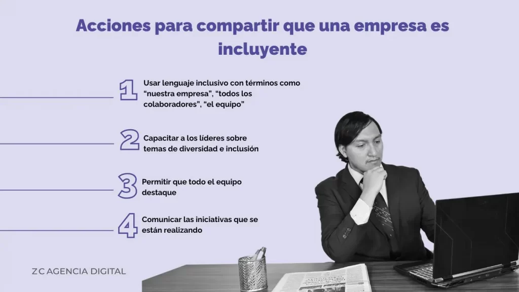 Comunicación interna y los mensajes de inclusión 3 La comunicación interna ayuda a potencializar acciones inclusivas dentro de una compañía utilizando estrategias y herramientas para que cada colaborador tenga conocimiento de estas prácticas que dan una buena reputación a la marca.