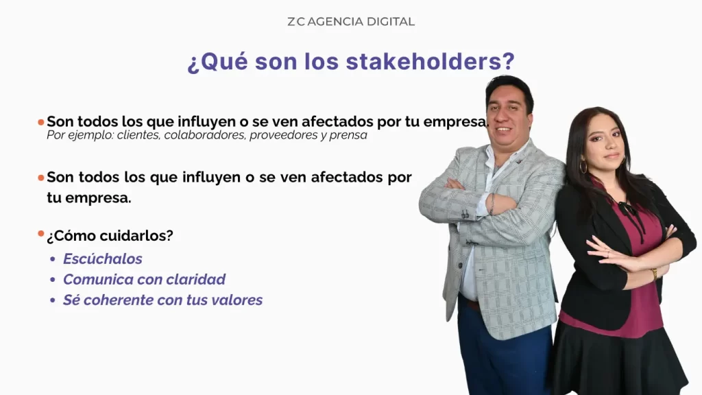 Stakeholders: ¿qué son y cómo cuidar de ellos? 3 Los stakeholders son clave para el éxito empresarial: conoce quiénes son y cómo gestionarlos para construir relaciones sostenibles.