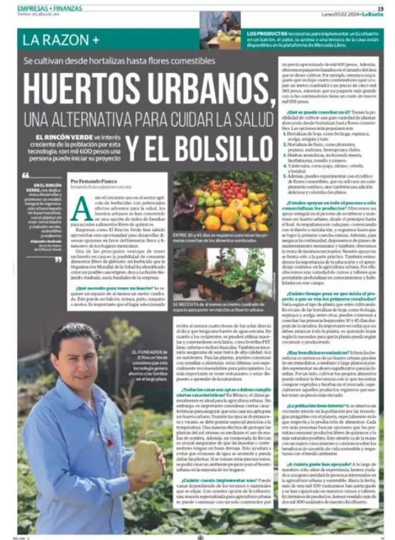 huertos urbanos proyecto el rincon verde