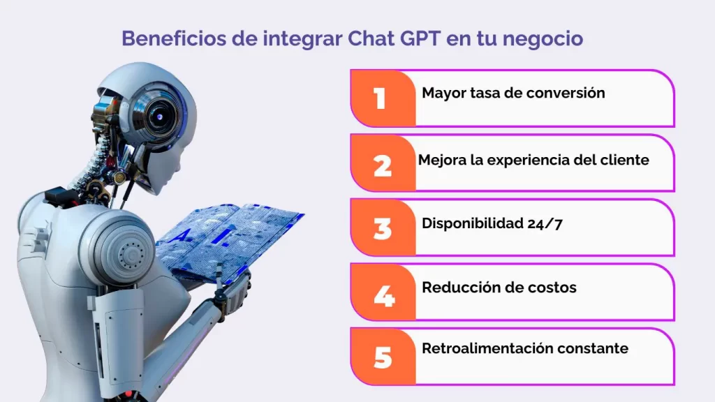 Chat GPT: herramientas de venta con IA 3 beneficios integrar chatgpt tu negocio