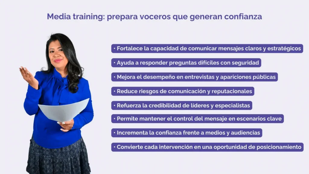media training prepara voceros que generan confianza