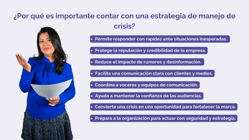 porque es importante contar con una estrategia de manejo de crisis